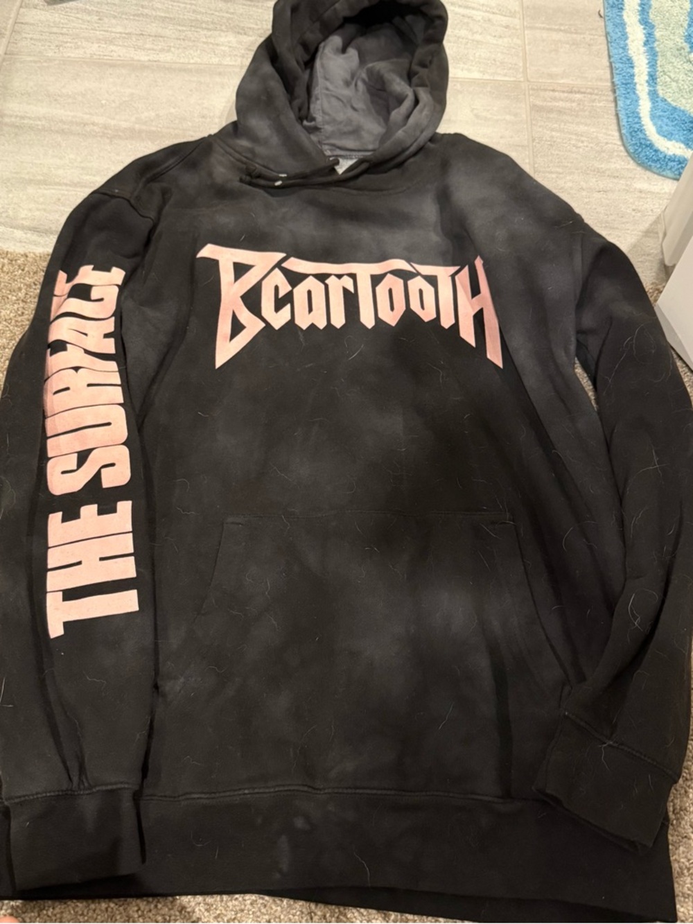 Beartooth The Surface Black Pullover Hoodie with Pink Logo